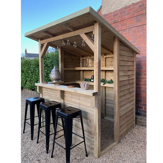 Order a Ready for the summer it is our wooden garden bar!

Made from heavy duty, pressure treated timber, this garden bar is a wonderful addition to any garden! The ideal way to entertain in style from home, this bar is the only choice when it comes to serving up food and drinks in the sun.